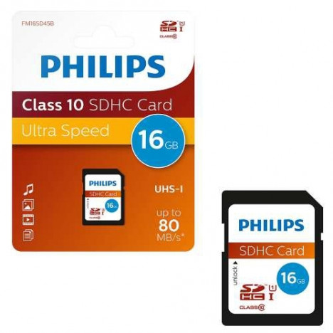 Philips SDHC 16GB карта памяти