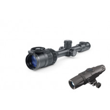 Pulsar Digex C50 riflescope and Electrooptic IR-530-850 Illuminator
