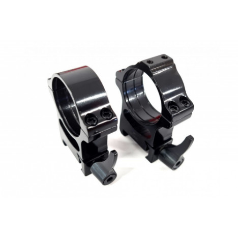 Rusan Weaver rings (one ring has interface for adapters) - 30 mm, quick-release, H17