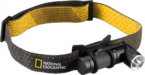 National Geographic Iluminos 450 LED lukturītis un galvas stiprinājums